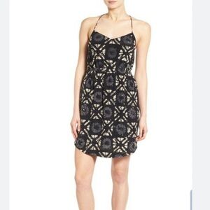 Madewell Pattern Print Mini Silk Dress‎ Beautiful Classy Outfit Racerback Strap
